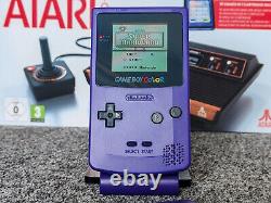 Reconditioned Nintendo Game Boy Gameboy Color Colour Grape & Battery Pack