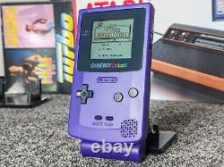 Reconditioned Nintendo Game Boy Gameboy Color Colour Grape & Battery Pack