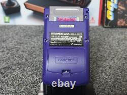 Reconditioned Nintendo Game Boy Gameboy Color Colour Grape & Battery Pack