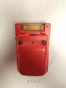 Red Game Boy Color Nano (modded Burger King Toy)