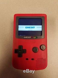 Red Game Boy Color Nano (modded Burger King Toy)