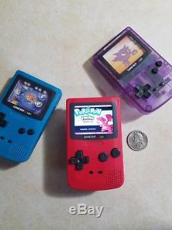 Red Game Boy Color Nano (modded Burger King Toy)