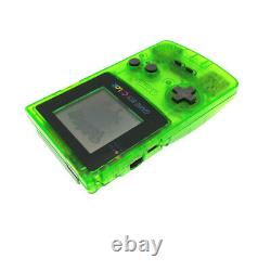 Refurbished Clear Green Nintendo Game Boy Color Console GBC System + Game Card