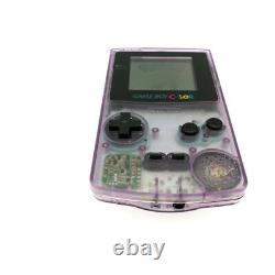 Refurbished Clear Purple Nintendo Game Boy Color Console GBC System + Game Card