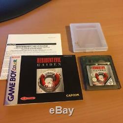 Resident Evil Gaiden (Nintendo Game Boy Color) PAL CIB Complete Free Shipping