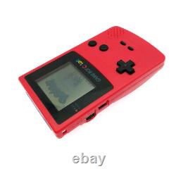 Retrofit Red Nintendo Game Boy Color Console GBC System + Game Card