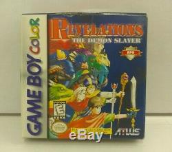 Revelations The Demon Slayer Nintendo GameBoy Color Game Boy Atlus RPG with Box