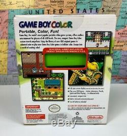 SHIPS SAME DAY Nintendo Game Boy Color Kiwi (Lime Green) Handheld System With Box