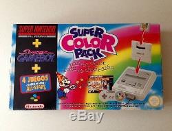 Snes Super Nintendo Color Pack Completa España Esp Game Boy