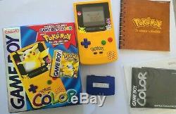 Special Edition Pokemon GameBoy Color Boxed with Yellow Pikachu Game