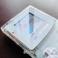 Stunning Transparent Clear Game Boy Color Custom Backlight Backlit Gameboy Tft