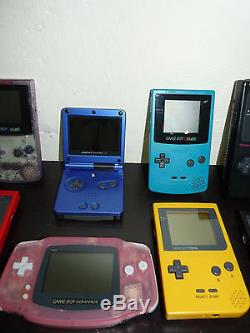 Superbe lot consoles Game Boy classic / color / advance SP AGS-101 Nintendo
