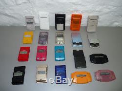 Superbe lot de 20 consoles Game Boy classic color advance SP AGS-101 Nintendo