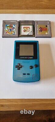 Teal Nintendo Gameboy Color Console! PLUS ZELDA, SUPER MARIO, TOM & JERRY