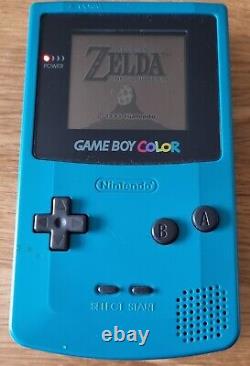 Teal Nintendo Gameboy Color Console! PLUS ZELDA, SUPER MARIO, TOM & JERRY