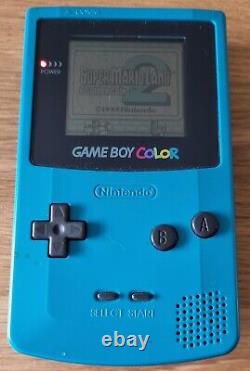 Teal Nintendo Gameboy Color Console! PLUS ZELDA, SUPER MARIO, TOM & JERRY