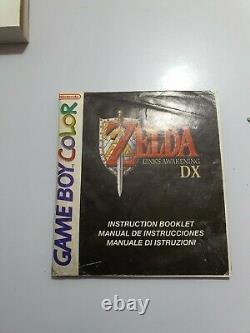 The Legend of Zelda LINK'S AWAKENING Dx Game Boy Color EUR COMPLETO Falta pila