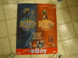 The Legend of Zelda Oracle of Ages / Seasons Game Boy Color Store Display Poster