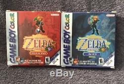 The Legend of Zelda Oracle of Ages + Seasons (Nintendo Game Boy Color) Complete