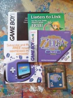 The legend of zelda oracle of seasons and Ages Nintendo Game Boy Color with boxes