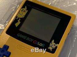 UK Nintendo GameBoy Color Colour Pokemon Pikachu Limited Special Edition Yellow