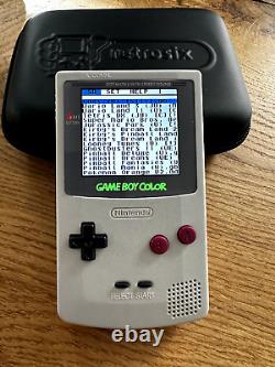 Ultimate Modded Nintendo GameBoy Color (IPS, LiPo, USB, MicroSD, Amp, Speaker)