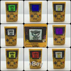 Unique Nintendo Gameboy DMG Pokemon IPS Screen with Colour Changing Backlight