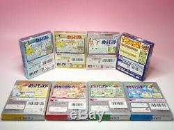 Used GAMEBOY COLOR POKEMON 8games SET GB GBC Gold Silver Crystal Blue Red GB JP