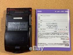 Used Game Boy Color System Clear Orange & Black Daiei Hawks Nintendo Japan