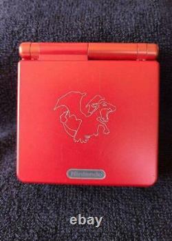 Used NINTENDO GAME BOY Advance SP Console POKEMON Center Charizard Limited Color