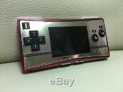 Used Nintendo Game Boy Micro NES Limited Famicon color Japanese JAPAN F/S
