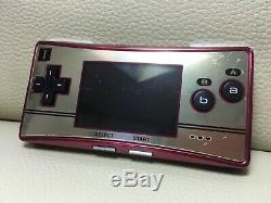 Used Nintendo Game Boy Micro NES Limited Famicon color Japanese JAPAN F/S