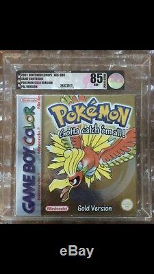 VGA Sealed Nintendo Pokemon Gold Graded Game Boy Color Game NM85+ PAL Version