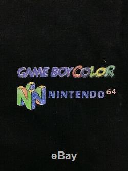 Vintage 90s Super Rare Nintendo 64 Game Boy Color Pokemon Donkey Kong T-shirt