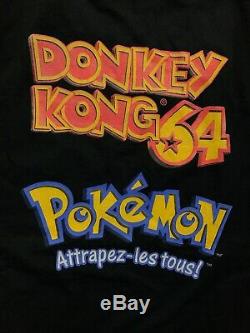Vintage 90s Super Rare Nintendo 64 Game Boy Color Pokemon Donkey Kong T-shirt