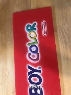 Vintage Nintendo Gameboy Color Sign