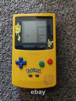 Vintage Nintendo Gameboy Colour Limited Pokemon Edition with Tetris game