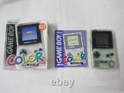 W3725 Nintendo Gameboy Color console Clear Japan GB GBC withbox