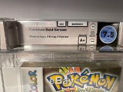 WATA CERTIFIED A+ 7.5 Sealed Pokemon Gold Version Game Boy Color