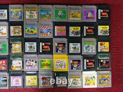 WHOLESALE Nintendo GAME BOY Color Soft Cartridge random Lot 100 set Junk mario
