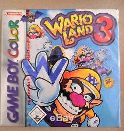 Wario Land 3 Gameboy Color Brand New Factory Sealed Red Stripe Rare New Mario