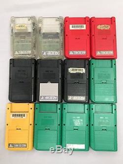Wholesale Lot 12pc Nintendo Gameboy Defective Assorted Colors for Repair/Parts