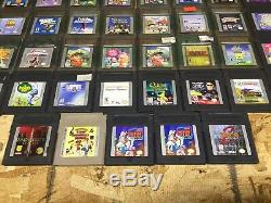 Wholesale Lot 66 gameboy color and gameboy games with nintendo brand cases