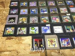 Wholesale Lot 66 gameboy color and gameboy games with nintendo brand cases