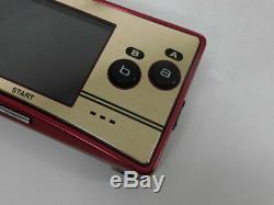 Y3586 Nintendo Gameboy micro console Famicom color Japan withbox pouch adapter x
