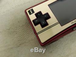 Y4903 Nintendo Gameboy micro console Famicom color Japan withbox pouch adapter x