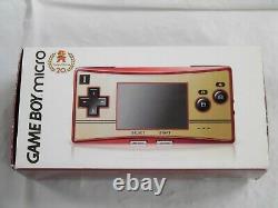 Y5656 Nintendo Gameboy micro console Famicom color Japan withbox adapter x