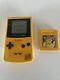 Yellow Nintendo Game Boy Color Handheld Console Plus Pokémon Yellow