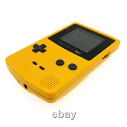Yellow Retrofit Nintendo Game Boy Color GBC game Console + Game Cartridge