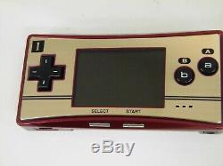 Z4377 Nintendo Gameboy micro console Famicom color Japan withbox adapter